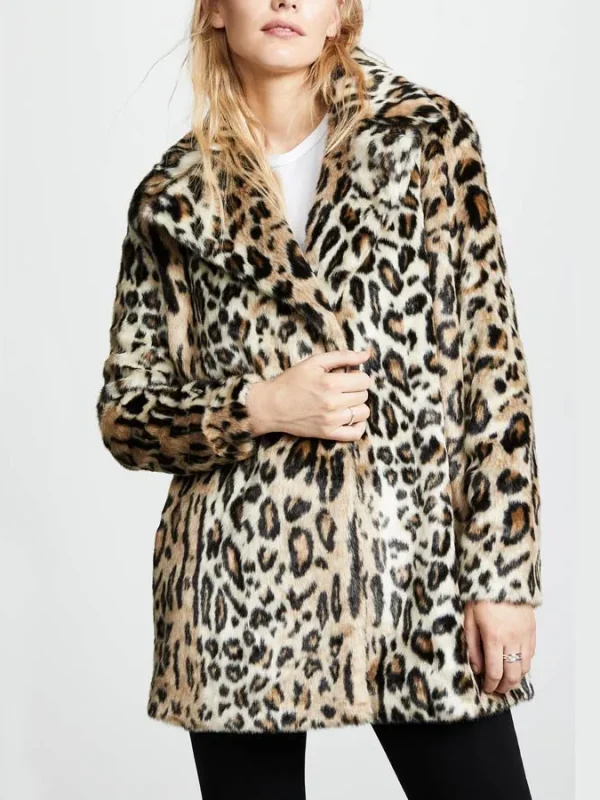 Beth Dutton Yellowstone S02 Cheetah Print Fur Coat