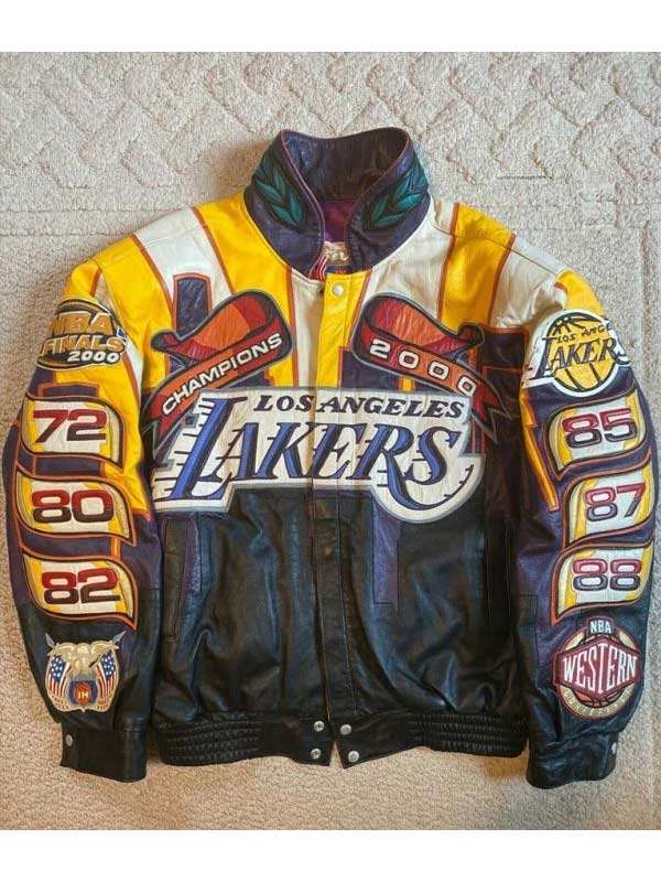lakers leather jacket 2020