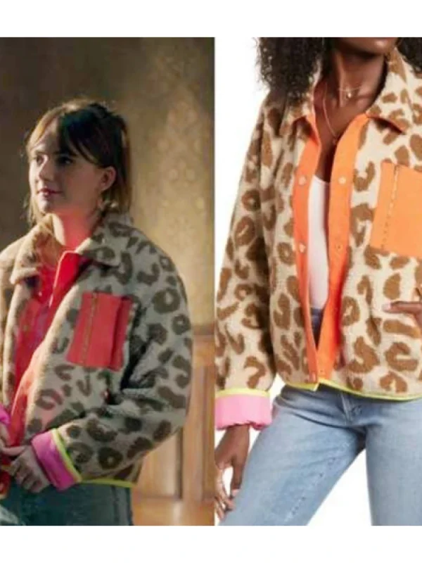 Locke & Key S02 Emilia Jones Leopard Print Jacket