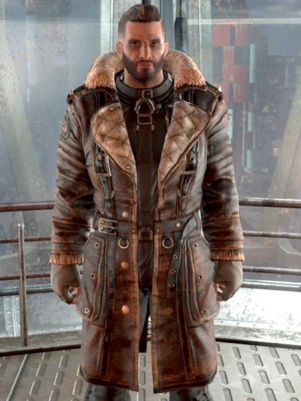Fallout 4 Elder Maxson Leather Battlecoat Jacket
