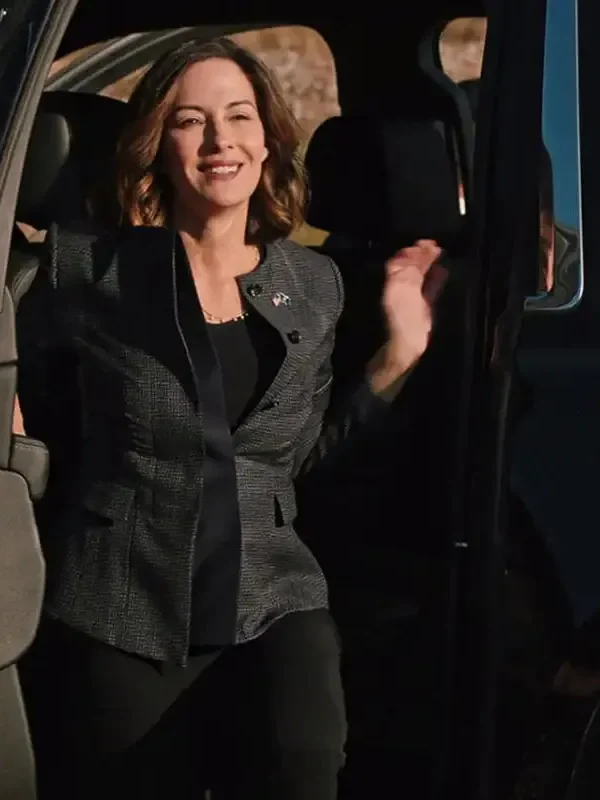 Yellowstone S04 Governor Perry Coat Black