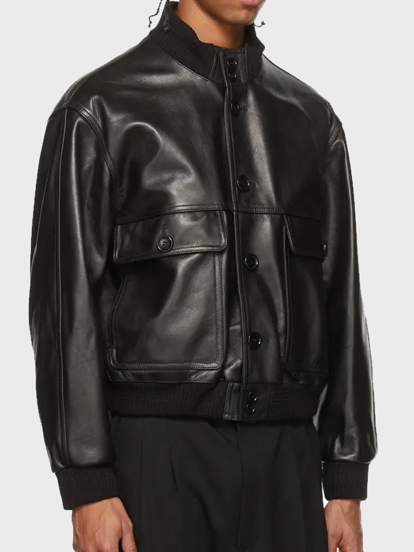 Magliano Black Leather Forever Jacket