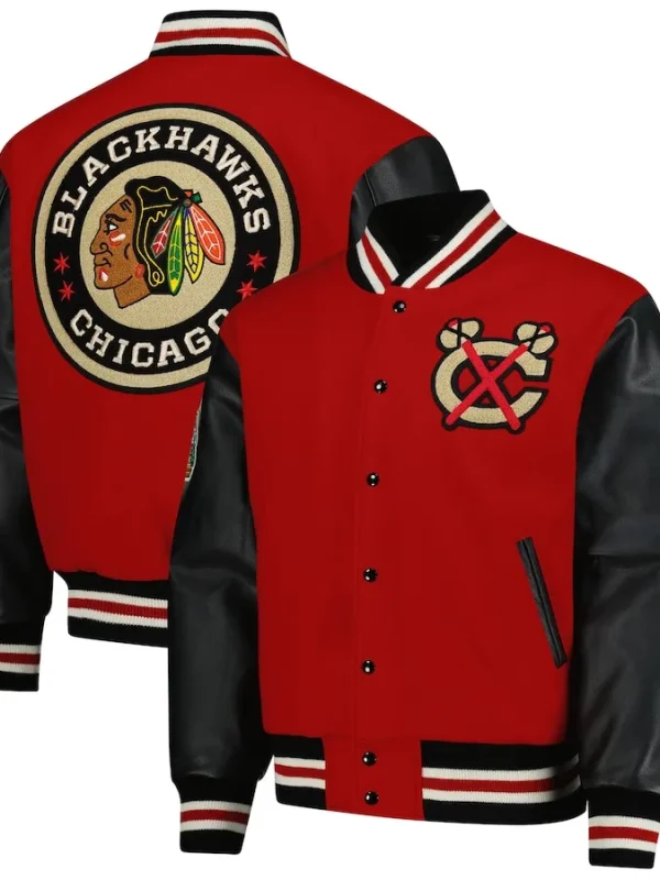 2025 Chicago Blackhawks Coaches Varsity Jacket