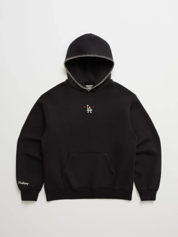 Dodgers Heart Fleece Hoodie