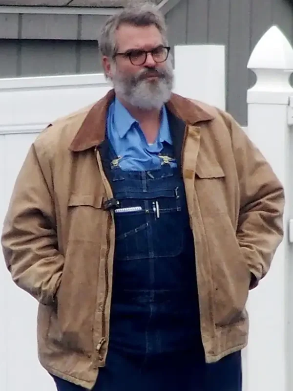 Evil Genius David Harbour Brown Jacket