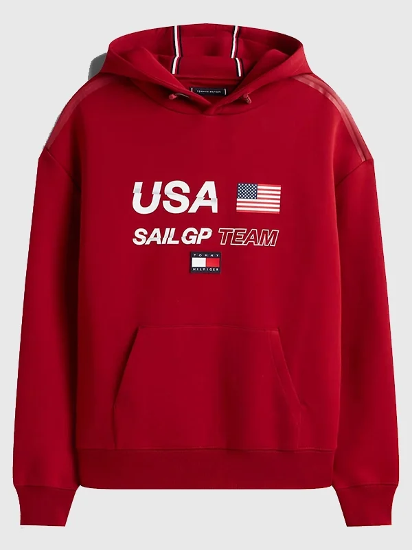 US SailGP Team x Tommy Hilfiger Red Hoodie