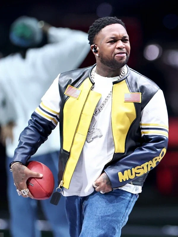 Super Bowl LIX Mustard Vanson Star Leather Jacket