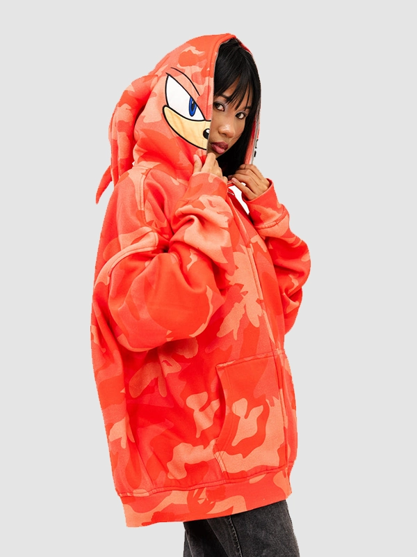 2026 Sonic x Neptun Knuckles Red Camo Hoodie For Men Women
