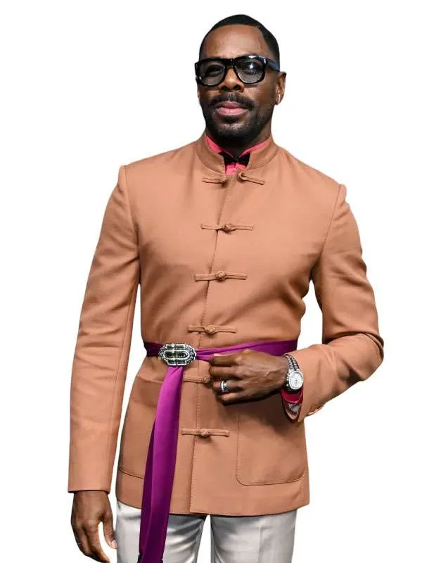 Colman Domingo 78th Emmy Awards LA 2026 Peach Jacket