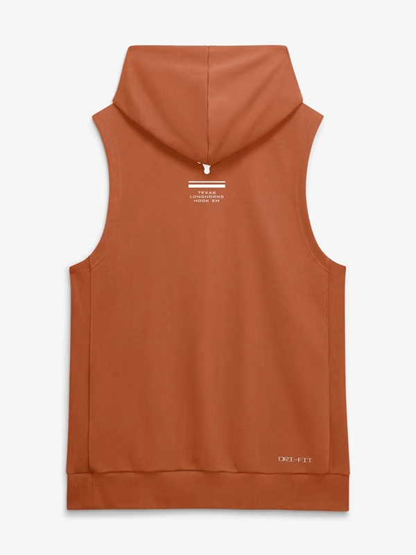 Texas Longhorns Nike 2026 Orange Sideline Sleeveless Dri FIT Hoodie
