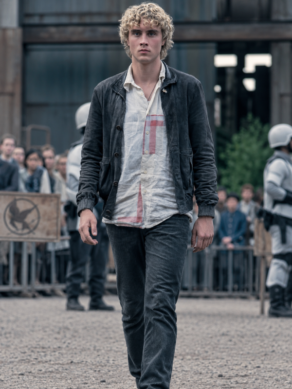 The Hunger Games Joseph Zada Suede Leather Shirt Jacket