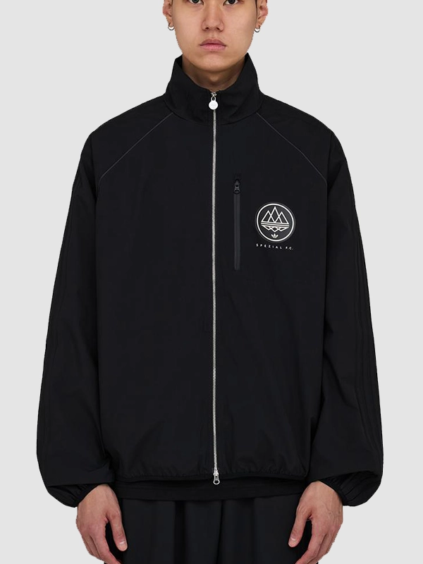 Adidas SPZL FC 2026 Collection Black Full Zip Track Jacket
