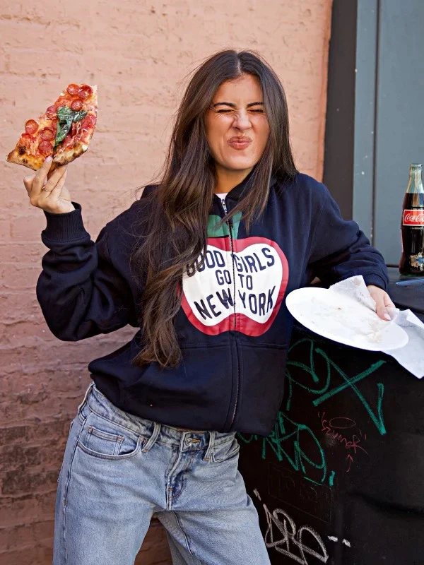 Good Girls Go To New York Good American Fleece Hoodie