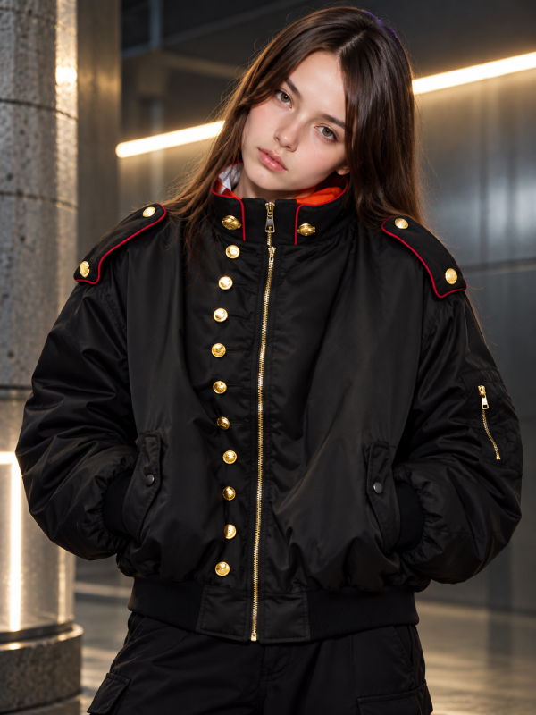 Marching Band Military Black Jacket