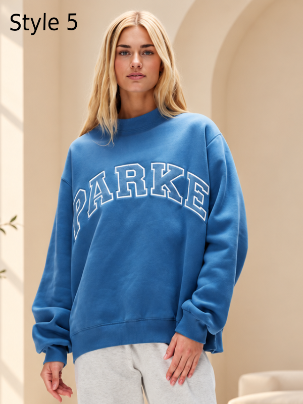 Mockneck Pullover Unisex Retro Streetwear
