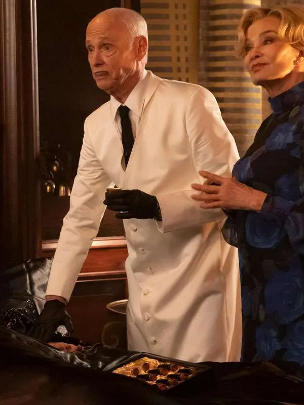 Mr Phibes American Horror Story S13 White Long Coat