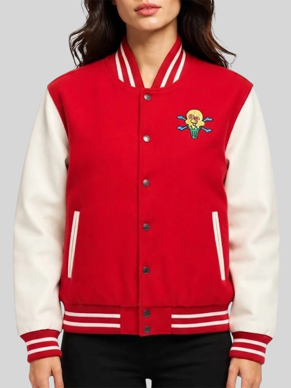Mr. Me Too Red Varsity Jacket