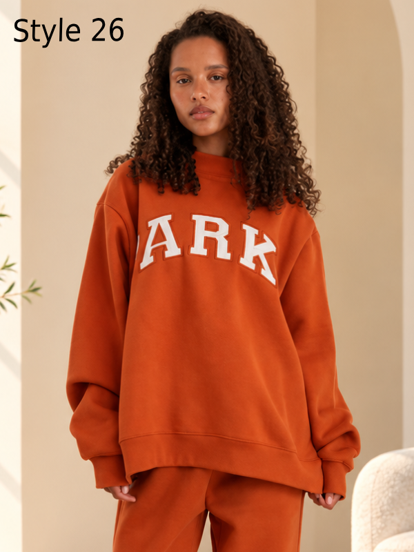 Parke Vintage Varsity Sweatshirt with Denim Finish