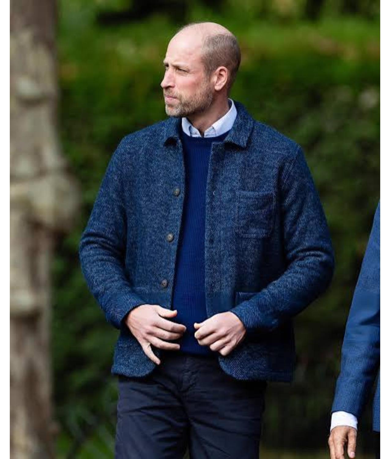 Prince William Cricket On The Mall Blue Wool Blend Jacket