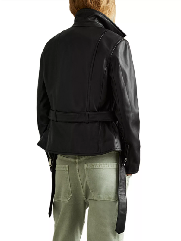 Reiss leather jacket women