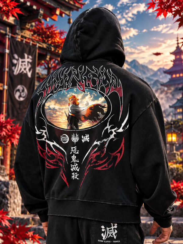 Set Your Heart Ablaze Demon Slayer Kimetsu Hoodies