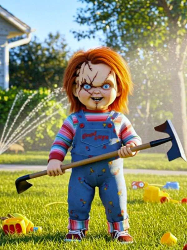 Unisex Chucky Costume Jumpsuit for Halloween