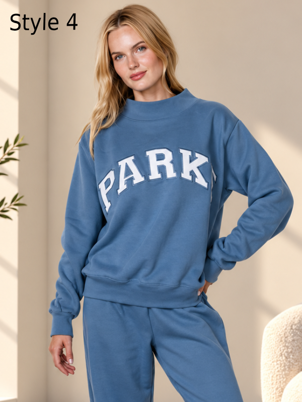 Vintage Varsity Denim Sweatshirt