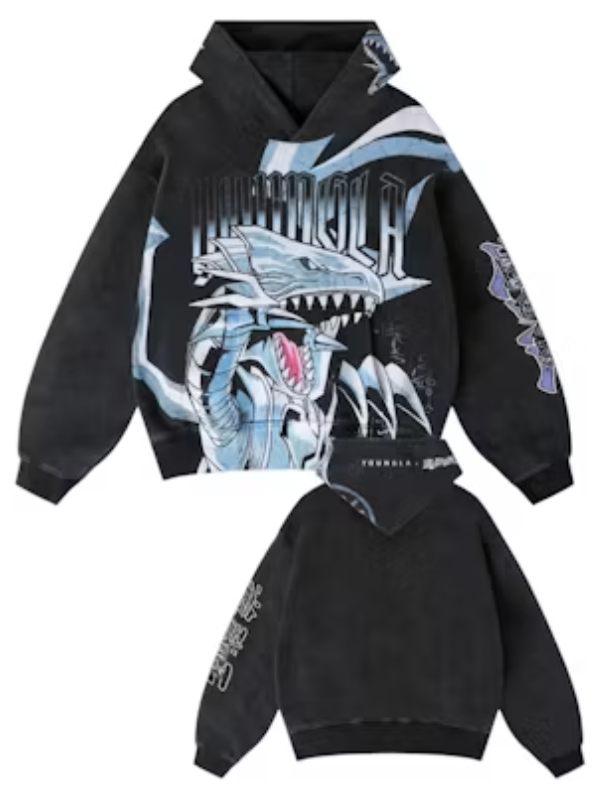 YoungLA x Yu Gi Oh Hoodie Kaibas Blue Eyes