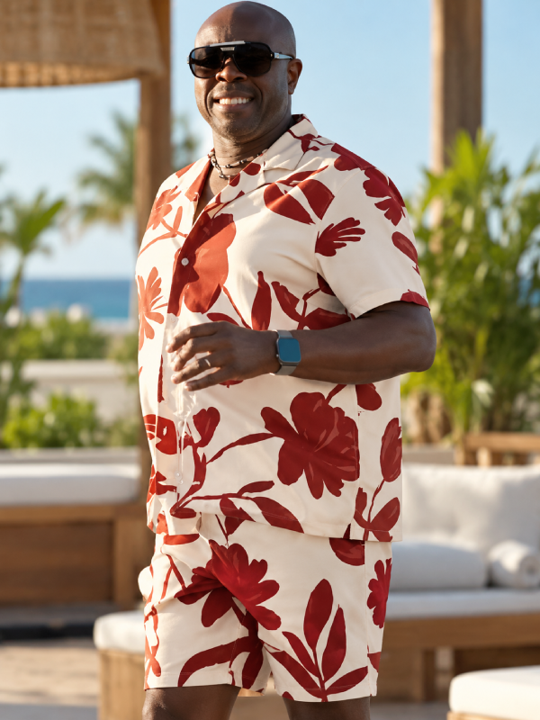 Youth S01 Robbie Gee Floral Printed Shirt for Men
