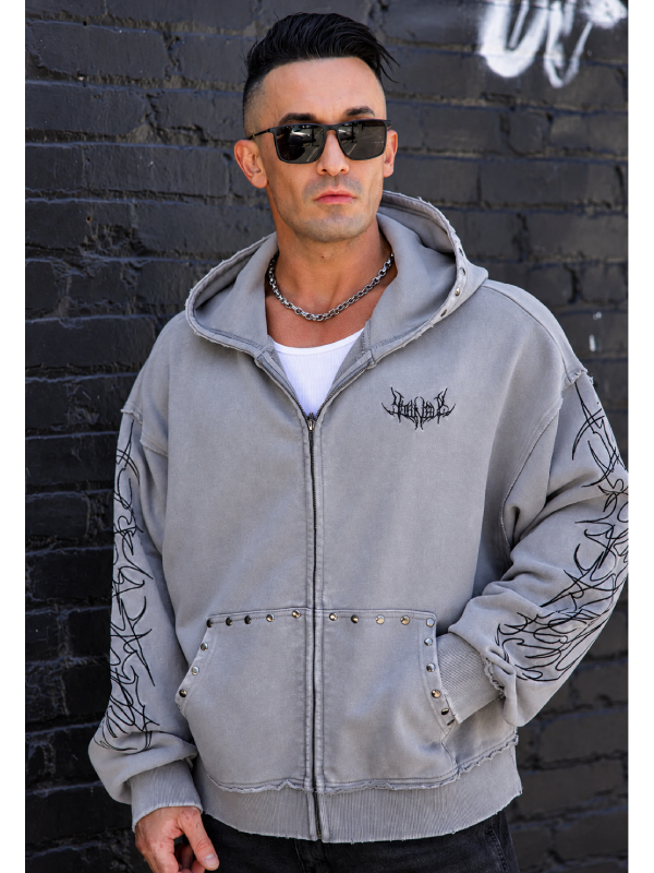 tribal zip up hoodie